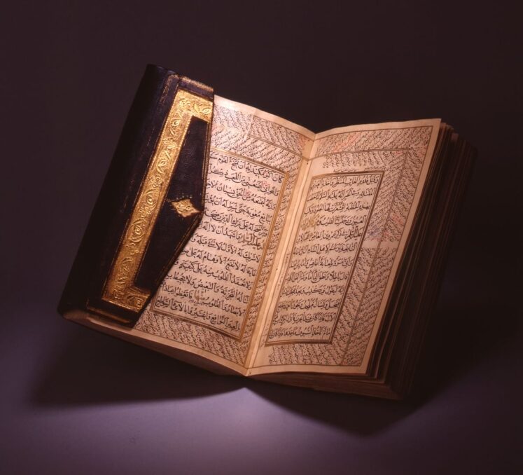 An open manuscript
