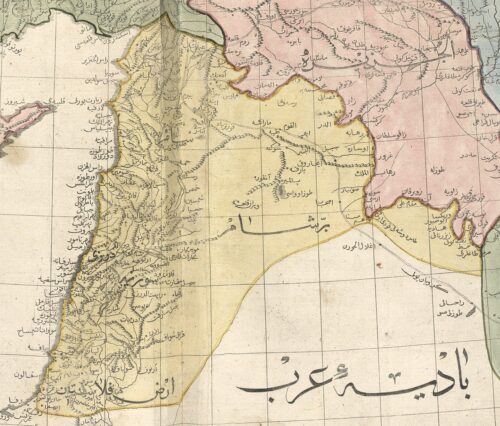 A enlarged image of the Syria map.