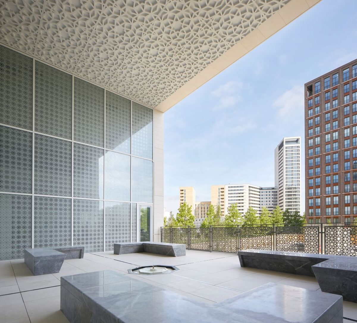 A photograph of an open space of Aga Khan Centre 1st floor