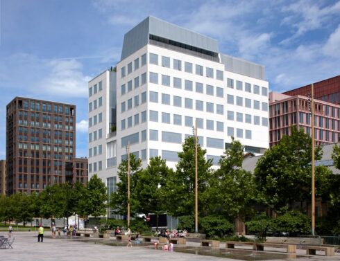 Far view of Aga Khan Centre building