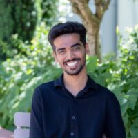 Shajan, STEP C18 student, pictured outdoors for a testimonial headshot.