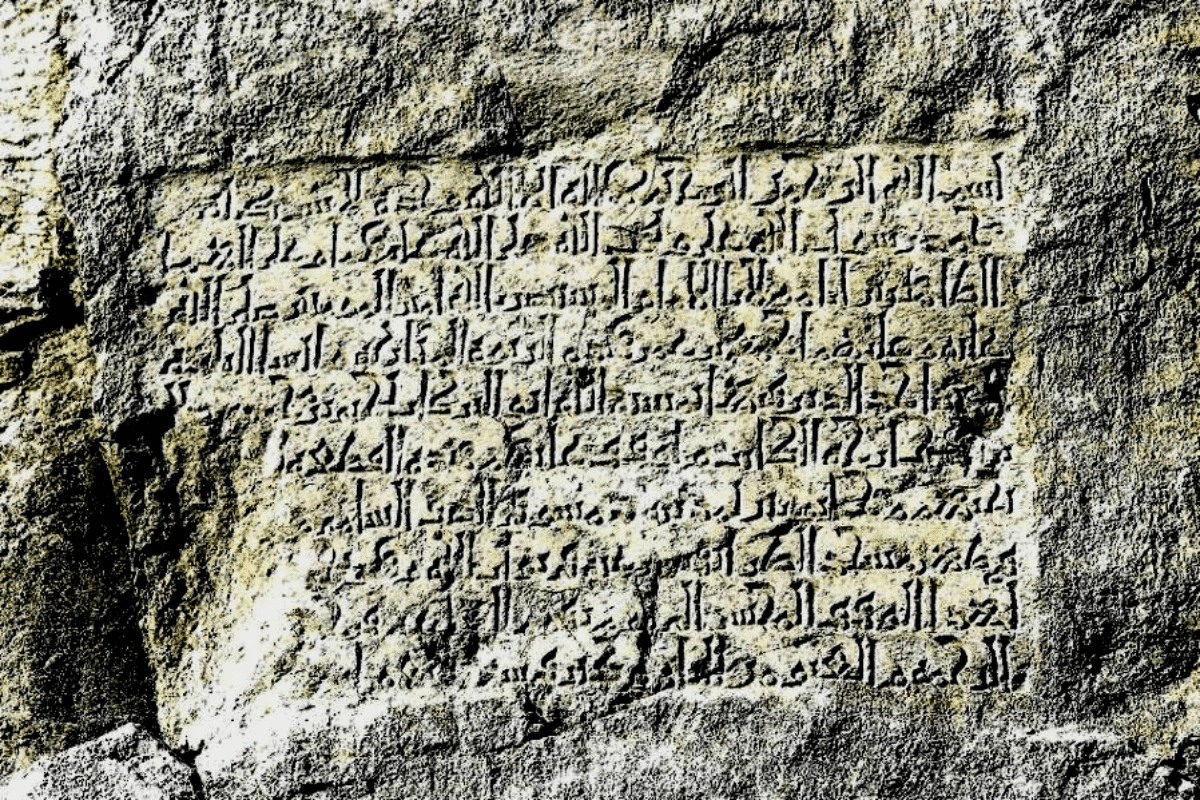 Inscription at Saw Rock