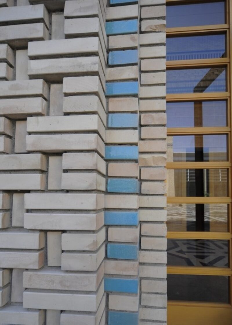 Three million clay bricks, woven in a variety of patterns, are the most distinctive aspect of the Ismaili Centre, Dushanbe.