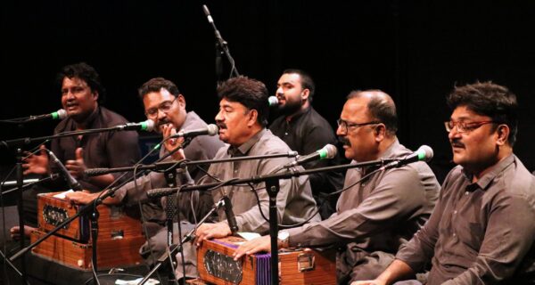 Qawwali performance on a stage
