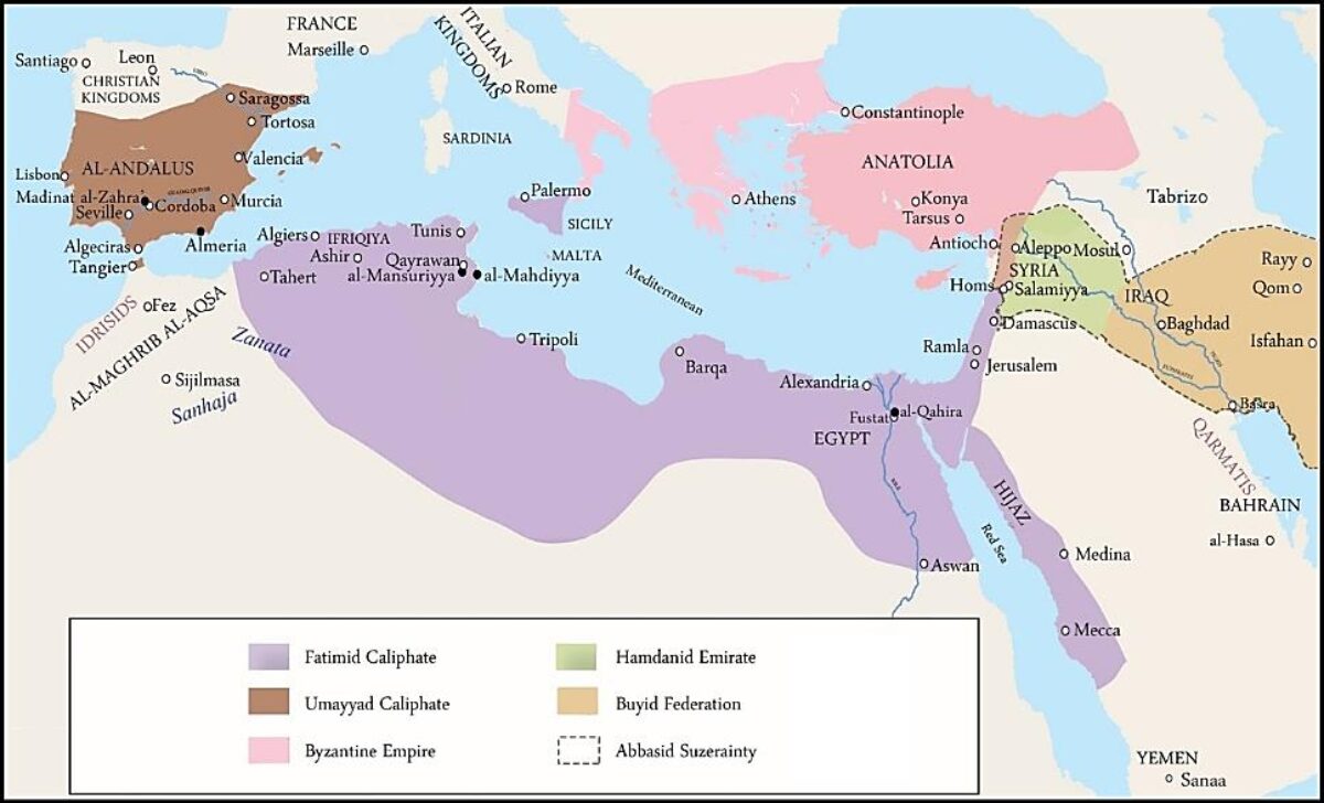 a map of the Fatimid Empire