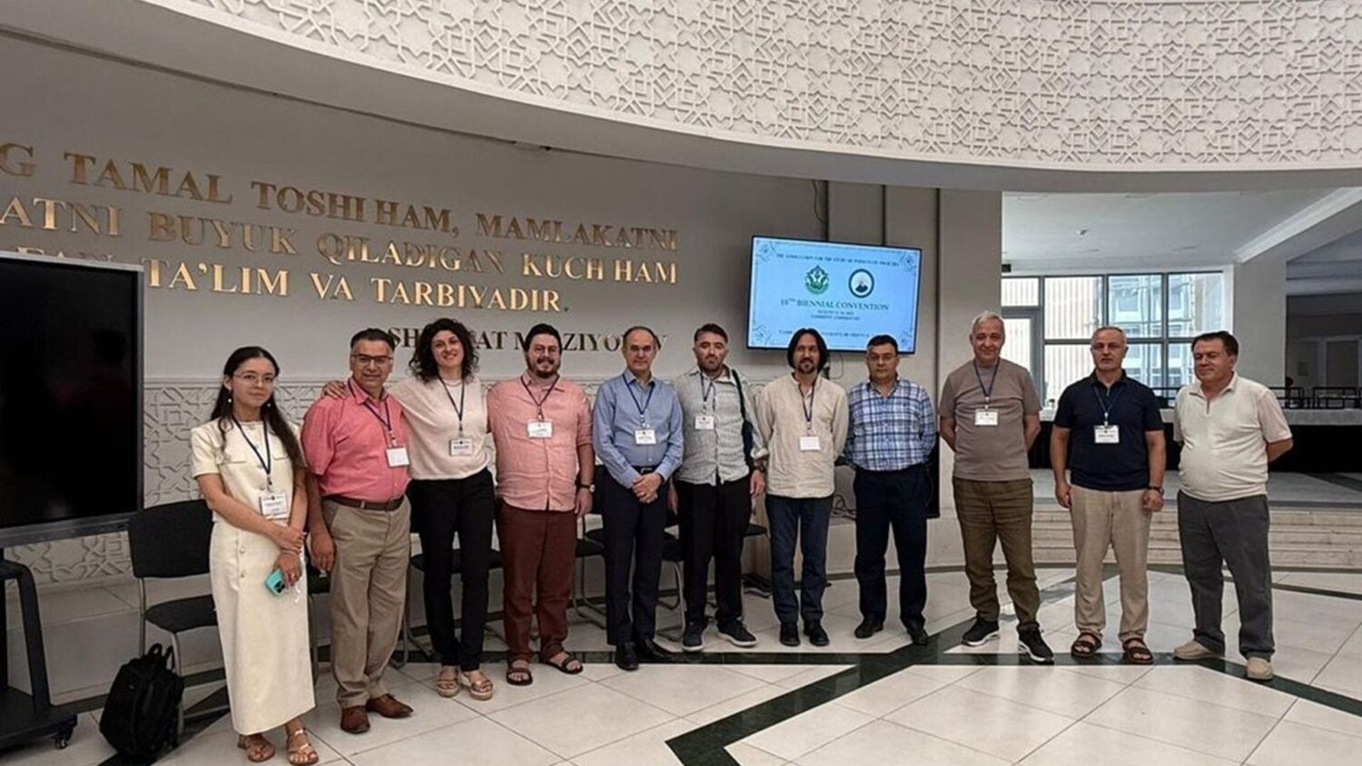 Group photo of scholars at the ASPS Biennial Convention in Tashkent, August 2025