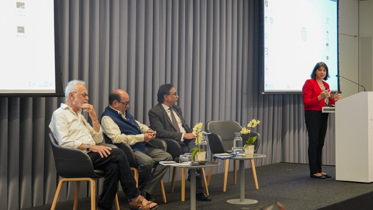 Panel discussion with speakers and audience.