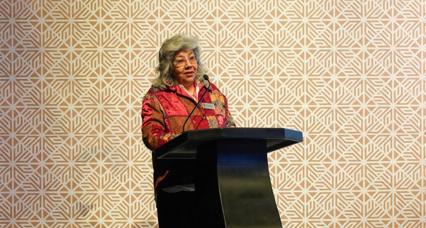 Professor Zayn Kassam delivering the keynote address at the Global Encounters Festival 2025 in Dubai