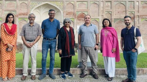 IIS delegation visiting a heritage site in Lahore.