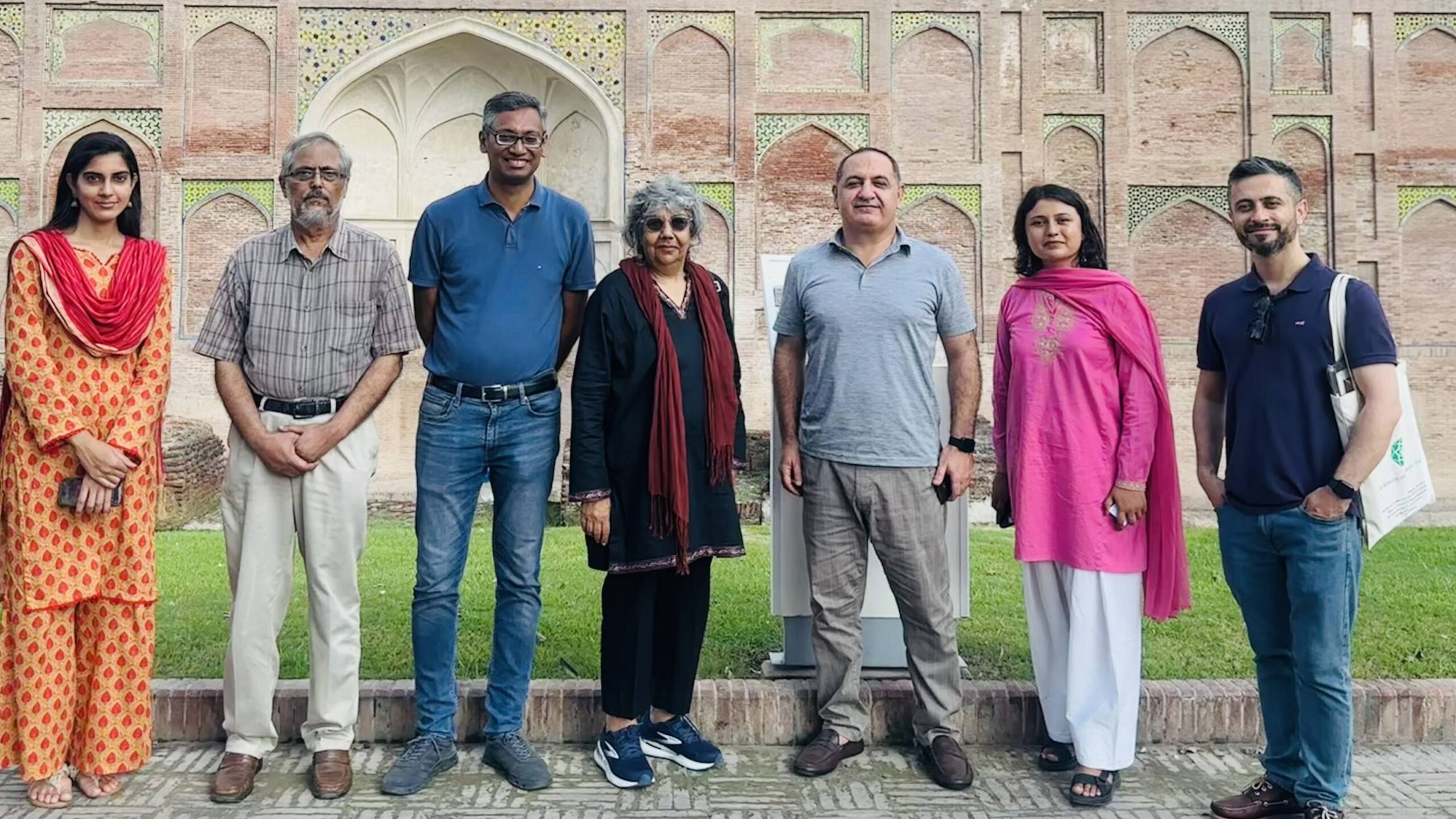 IIS delegation visiting a heritage site in Lahore.