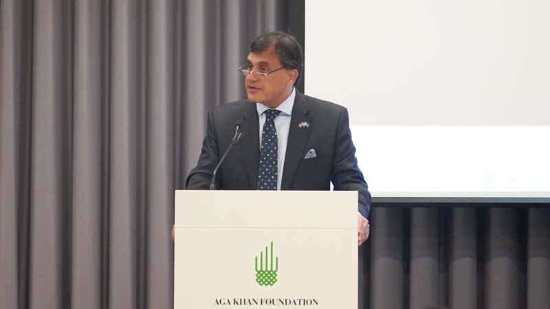 Pakistan High Commissioner Dr Mohammad Faisal addressing the audience at the UK premiere