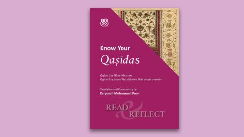 Book cover of Read & Reflect - Know Your Qasidas, featuring traditional design