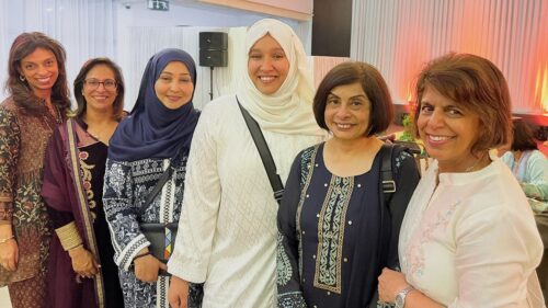 Dr Shainool Jiwa with guests at an iftar gathering in Nairobi during IIS visit