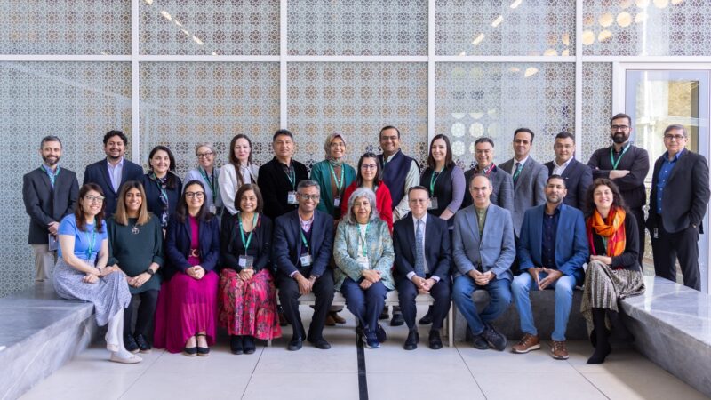 Elementa; conference participants group photograph at the Aga Khan Centre during the Elemental conference