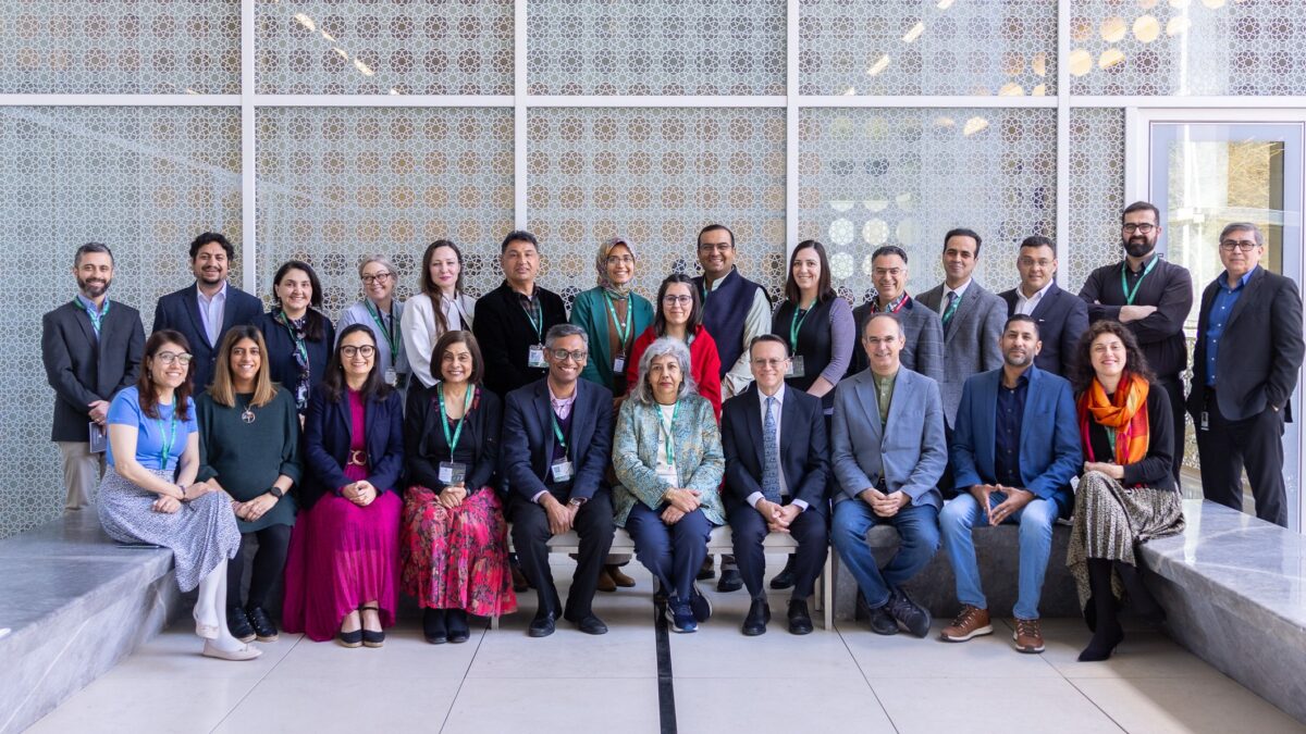 Elemental conference participants group photograph at the Aga Khan Centre during the Elemental conference