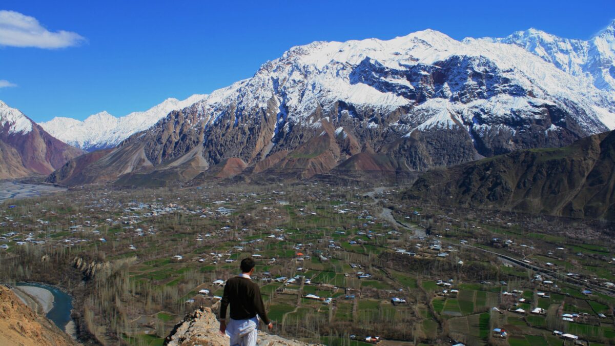 Mountain landscape in Upper Chitral valley, northern Pakistan