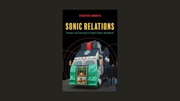 Book cover of Sonic Relations by Stefan Williamson Fa featuring a devotional procession in Turkey
