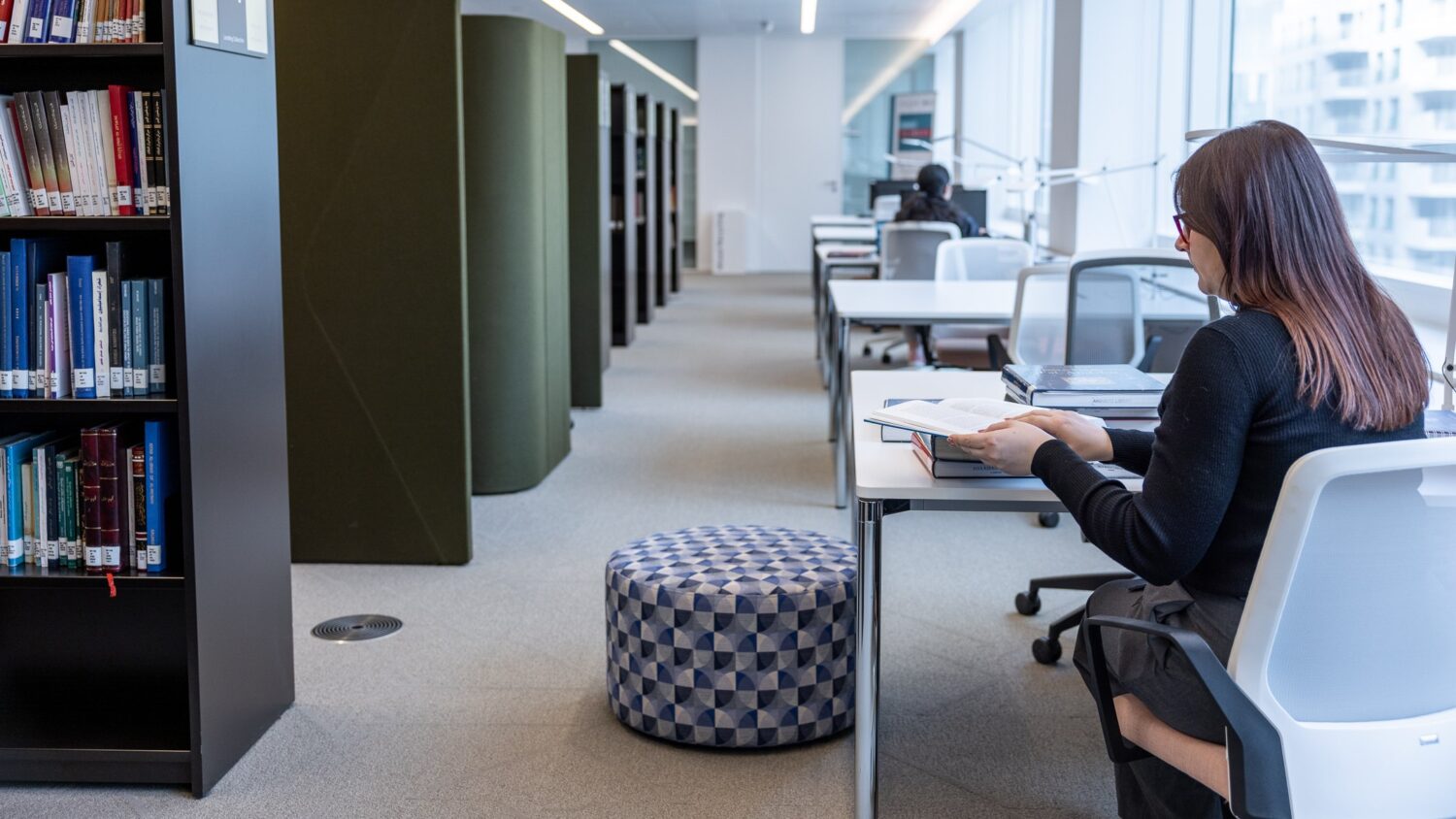 Library study space at The Institute of Ismaili Studies for Dissertation Writing Scholarship Applicants