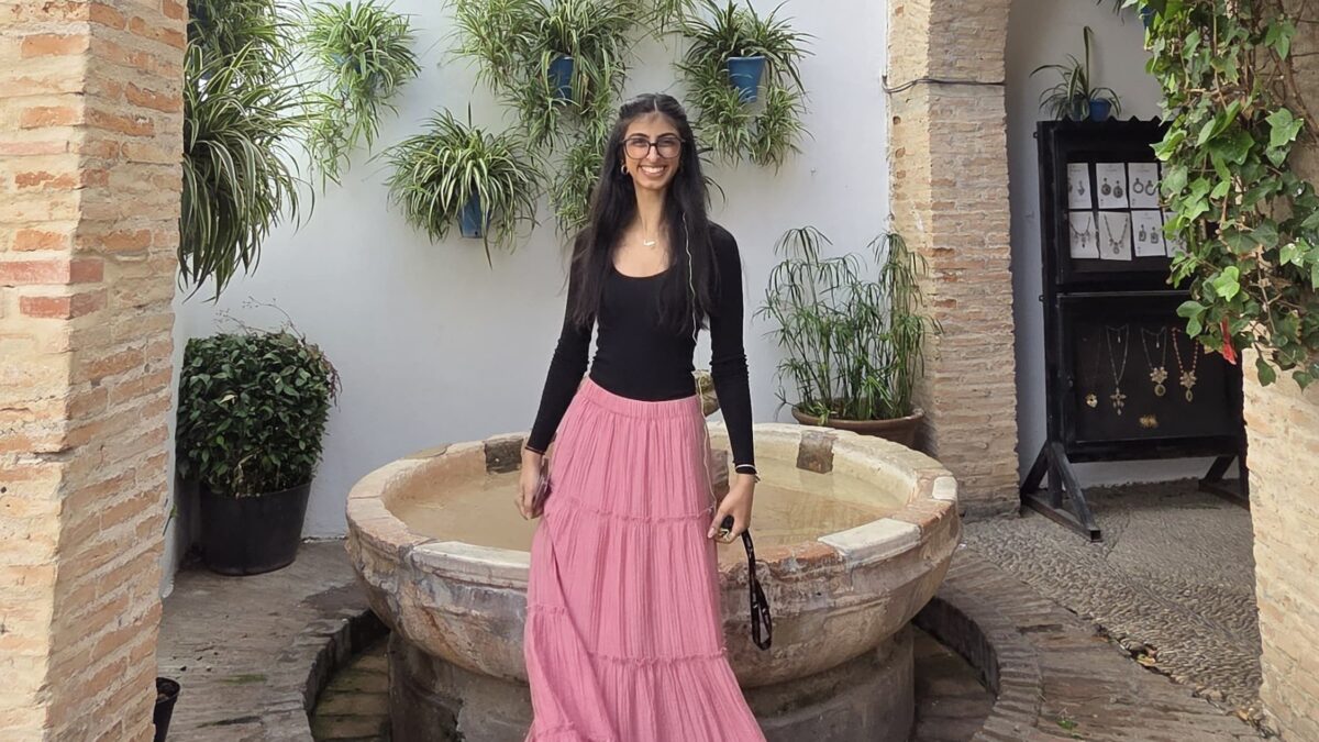 GPISH student Haya Hussain during the cohort 2027 field trip in Andalusia